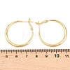 Brass Hoop Earrings for Women EJEW-A156-17B-G-5
