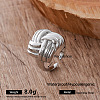 Irregular 304 Stainless Steel Cuff Open Rings for Women MI0749-2-1