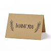 Kraft Paper Thank You Greeting Cards DIY-F120-01A-1