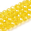 Electroplate Glass Beads Strands LS-EGLA-A034-T4mm-A35-1