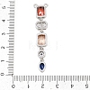 Brass Micro Pave Cubic Zirconia Big Pendants KK-K418-03B-P-3