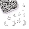 200Pcs 10 Style 304 Stainless Steel Charms STAS-LS0001-33P-1