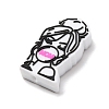 Mother's Day Silicone Focal Beads SIL-G013-01K-2
