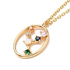 Colorful Cubic Zirconia Constellation Pendant Necklace LS-NJEW-H166-01E-2
