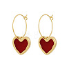 Alloy Enamel Hoop Earrings FS-WG9C10F-01-5