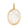 Brass with White Shell Pendants SH-CBA56CE-08G-03-1
