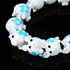 Handmade Bumpy Lampwork Beads Strands LAMP-Q031-015-3