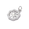 925 Sterling Silver Micro Pave Clear Cubic Zirconia Charms STER-S010-03D-P-2