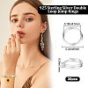 20Pcs 925 Sterling Silver Split Jump Rings STER-BBC0001-33A-2