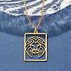 304 Stainless Steel Necklace NJEW-D330-01G-05-5