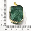 Raw Rough Natural Dyed Quartz Crystal Pendants G-G895-05LG-09-3