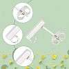 304 Stainless Steel Stud Earring Findings STAS-UN0019-62P-4