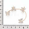 Butterfly Crystal Rhinestone Cuff Earrings for Girl Women Gift EJEW-F275-02B-G-3