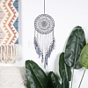 Woven Web/Net with Feather Wall Hanging Decorations PW-WG80788-01-5