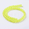 Two Tone Crackle Glass Bead Strands CCG-I001-06-2