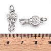 Brass Micro Pave Cubic Zirconia Pendants KK-N257-12P-3