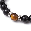 4Pcs 4 Styles Natural Gemstone Beads Stretch Bracelets Sets BJEW-JB11011-4