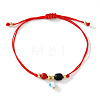 Bohemian Evil Eye Glass Charm Adjustable Bracelets PL4267-1-2