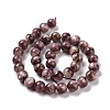 Natural Lepidolite/Purple Mica Stone Beads Strands G-G925-02A-3