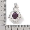 Natural Amethyst Pendants G-A224-02P-01-3