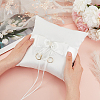 Satin Ring Pillow Cushion Bearer RDIS-WH0019-07-3