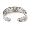 Non-Tarnish 304 Stainless Steel Cuff Bangles BJEW-K267-05P-2