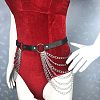 Punk Style Alloy Multi-Layer PU Leather Chain Belts for Women FS-WG2C119-02-2