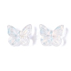 Electroplate Transparent Glass Beads EGLA-N057-03A-4