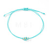 Adjustable Glass Seed Bead Link Bracelets DH6590-5-1