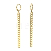 Brass Huggie Hoop Earrings EJEW-JE04257-2