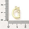 Brass Micro Pave Cubic Zirconia Pendants KK-M310-01G-04-3