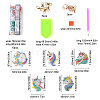 DIY 5Pcs Unicorn Diamond Painting Keychain Kits DIY-SC0016-86-2