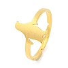 Animal 201 Stainless Steel Adjustable Rings for Women RJEW-D082-05C-1