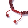 Adjustable Nylon Cord Braided Bead Bracelets BJEW-F369-D02-3