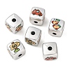 Printed Opaque Acrylic Beads AC-CBAD204-01-1