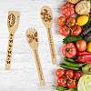 6Pcs Bamboo Spoons & Knifes & Forks AJEW-WH0411-008-4