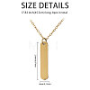 6Pcs 304 Stainless Steel Pendant Necklace NJEW-CA0001-20G-2
