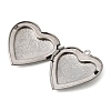 304 Stainless Steel Locket Pendants STAS-B128-22A-G-2