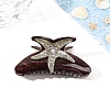 Starfish Pattern Acrylic Claw Hair Clips PW-WG255E6-20-1