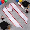 2Pcs Satin Graduation Sash Honor Stole Scarf for Men Women AJEW-MA0001-38A-4