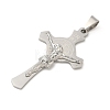 201 Stainless Steel Laser Cut Big  Pendants STAS-P428-13P-02-2