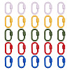 5Pcs 5 Colors Baking Paint Alloy Screw Locking Carabiners FIND-FI0001-12-1