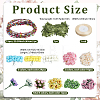 Polyester & Plastic & Iron Artificial Flower AJEW-BM0001-28-2