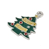 Christmas Theme Spray Painted Alloy Enamel Pendants ENAM-Z020-02K-2