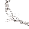 304 Stainless Steel Figaro Chain Bracelets for Women Men BJEW-JB13433-4