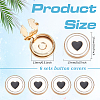 6Pcs Zinc Alloy Cufflinks BUTT-ME0001-50A-01-2