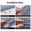 Alloy Pant Hem Fixing Clips MRMJ-P021-02B-4