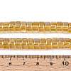 AB Color Plated Transparent Glass Beads Strands GLAA-T026-4x8mm-T01-4