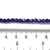 Electroplate Transparent Glass Beads Strands X-EGLA-A035-T4mm-L06-4