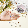 60Pcs 4 Colors Glass Beads GLAA-ME0001-39-3